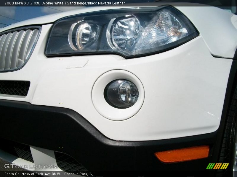 Alpine White / Sand Beige/Black Nevada Leather 2008 BMW X3 3.0si