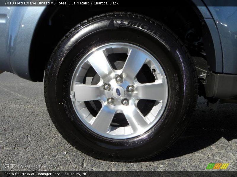 Steel Blue Metallic / Charcoal Black 2010 Ford Escape Limited V6