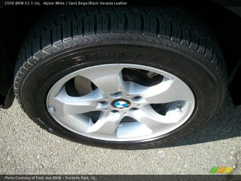 Alpine White / Sand Beige/Black Nevada Leather 2008 BMW X3 3.0si