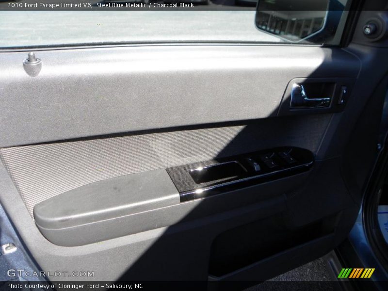 Steel Blue Metallic / Charcoal Black 2010 Ford Escape Limited V6