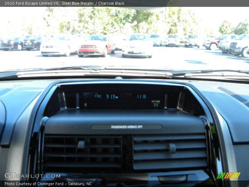 Steel Blue Metallic / Charcoal Black 2010 Ford Escape Limited V6