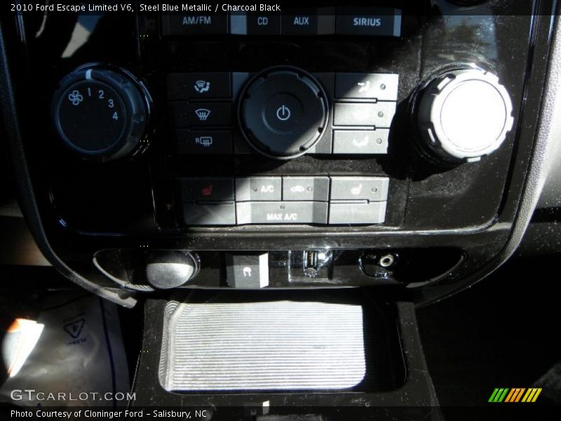 Steel Blue Metallic / Charcoal Black 2010 Ford Escape Limited V6