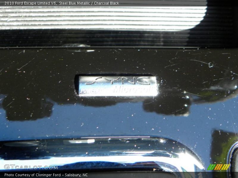 Steel Blue Metallic / Charcoal Black 2010 Ford Escape Limited V6