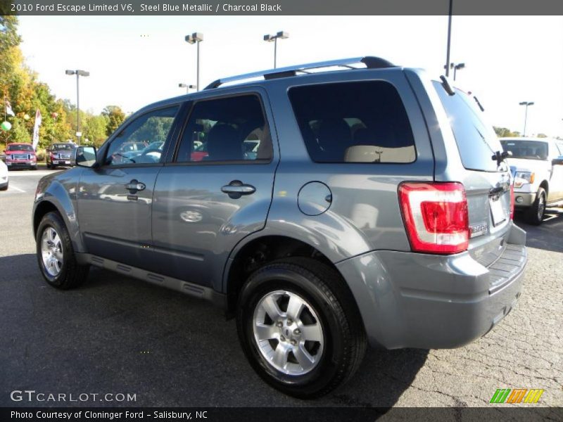Steel Blue Metallic / Charcoal Black 2010 Ford Escape Limited V6