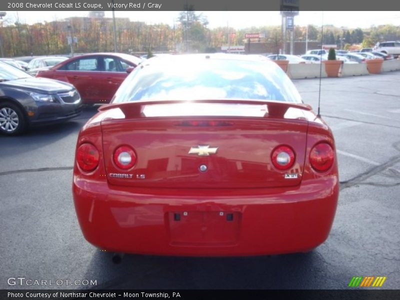 Victory Red / Gray 2008 Chevrolet Cobalt LS Coupe