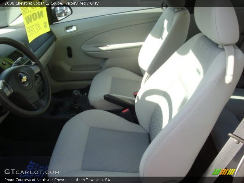 Victory Red / Gray 2008 Chevrolet Cobalt LS Coupe