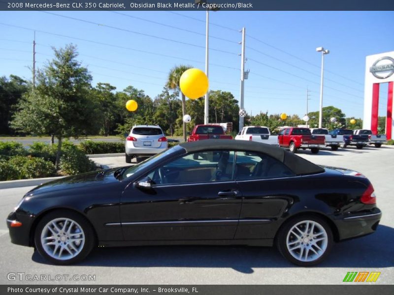 Obsidian Black Metallic / Cappuccino/Black 2008 Mercedes-Benz CLK 350 Cabriolet