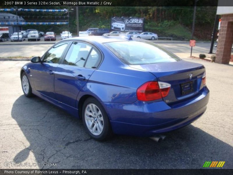 Montego Blue Metallic / Grey 2007 BMW 3 Series 328xi Sedan