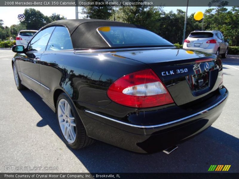 Obsidian Black Metallic / Cappuccino/Black 2008 Mercedes-Benz CLK 350 Cabriolet
