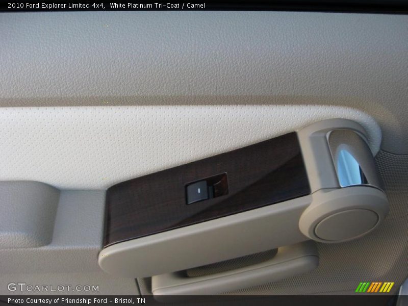 White Platinum Tri-Coat / Camel 2010 Ford Explorer Limited 4x4