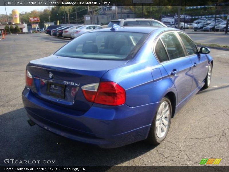Montego Blue Metallic / Grey 2007 BMW 3 Series 328xi Sedan