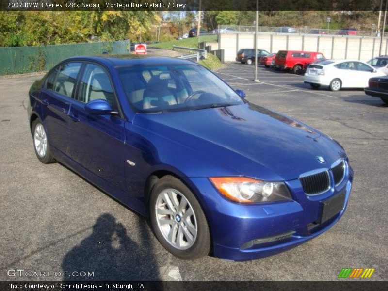 Montego Blue Metallic / Grey 2007 BMW 3 Series 328xi Sedan