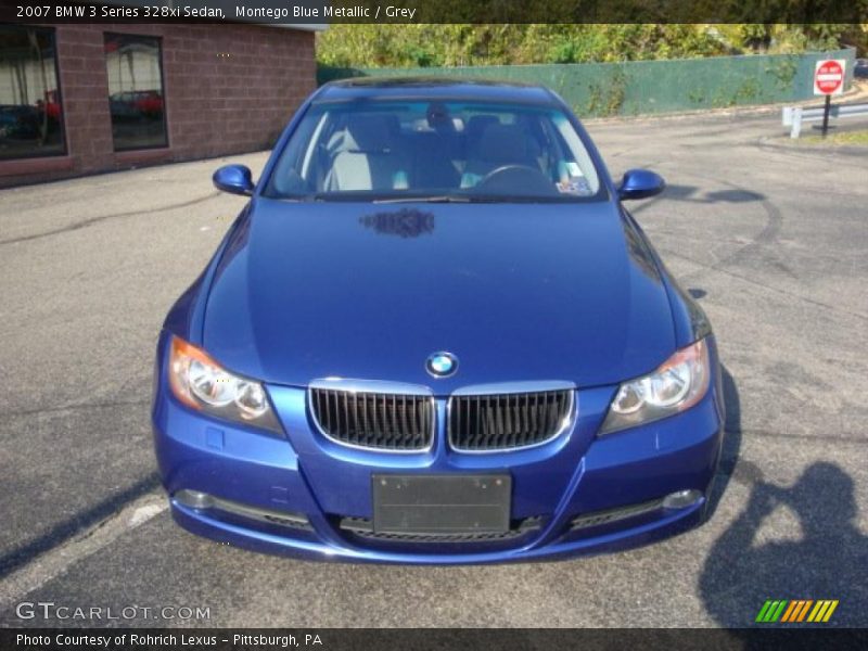 Montego Blue Metallic / Grey 2007 BMW 3 Series 328xi Sedan