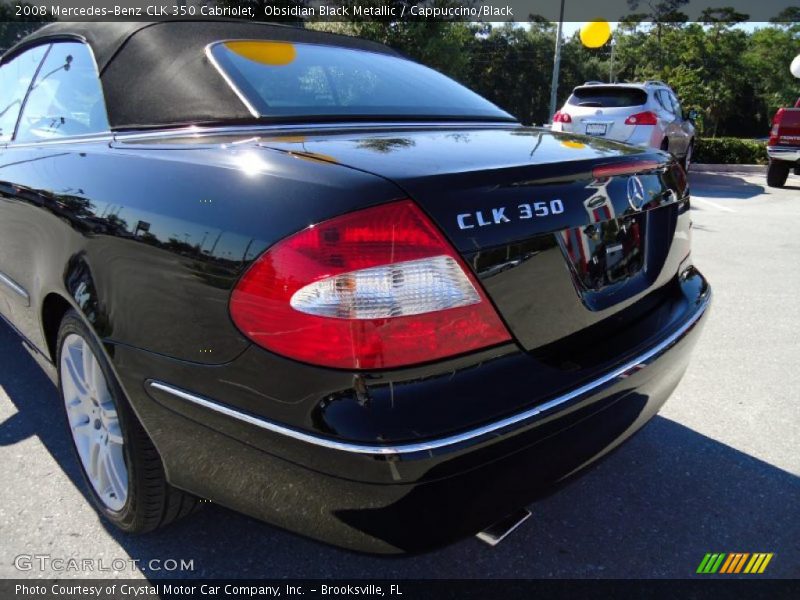 Obsidian Black Metallic / Cappuccino/Black 2008 Mercedes-Benz CLK 350 Cabriolet