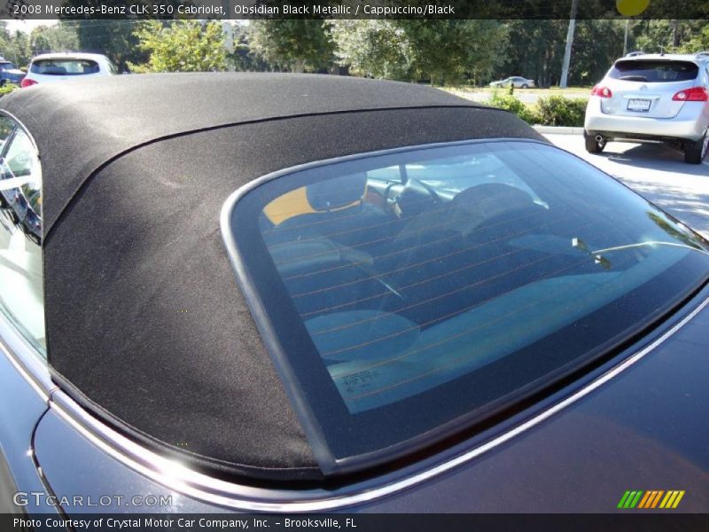 Obsidian Black Metallic / Cappuccino/Black 2008 Mercedes-Benz CLK 350 Cabriolet