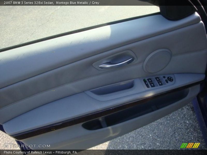 Montego Blue Metallic / Grey 2007 BMW 3 Series 328xi Sedan