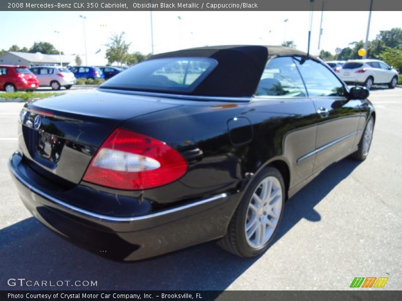 Obsidian Black Metallic / Cappuccino/Black 2008 Mercedes-Benz CLK 350 Cabriolet
