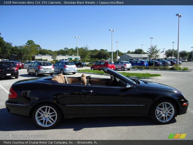 Obsidian Black Metallic / Cappuccino/Black 2008 Mercedes-Benz CLK 350 Cabriolet