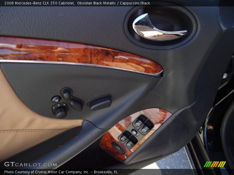 Obsidian Black Metallic / Cappuccino/Black 2008 Mercedes-Benz CLK 350 Cabriolet