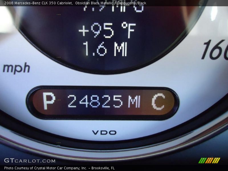 Obsidian Black Metallic / Cappuccino/Black 2008 Mercedes-Benz CLK 350 Cabriolet