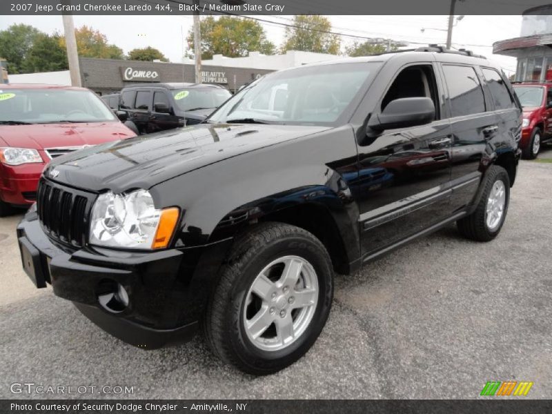 Black / Medium Slate Gray 2007 Jeep Grand Cherokee Laredo 4x4
