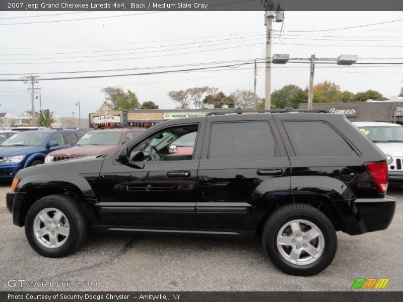 Black / Medium Slate Gray 2007 Jeep Grand Cherokee Laredo 4x4