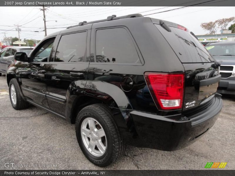 Black / Medium Slate Gray 2007 Jeep Grand Cherokee Laredo 4x4