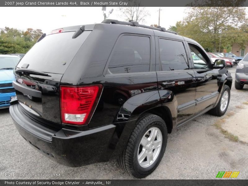 Black / Medium Slate Gray 2007 Jeep Grand Cherokee Laredo 4x4