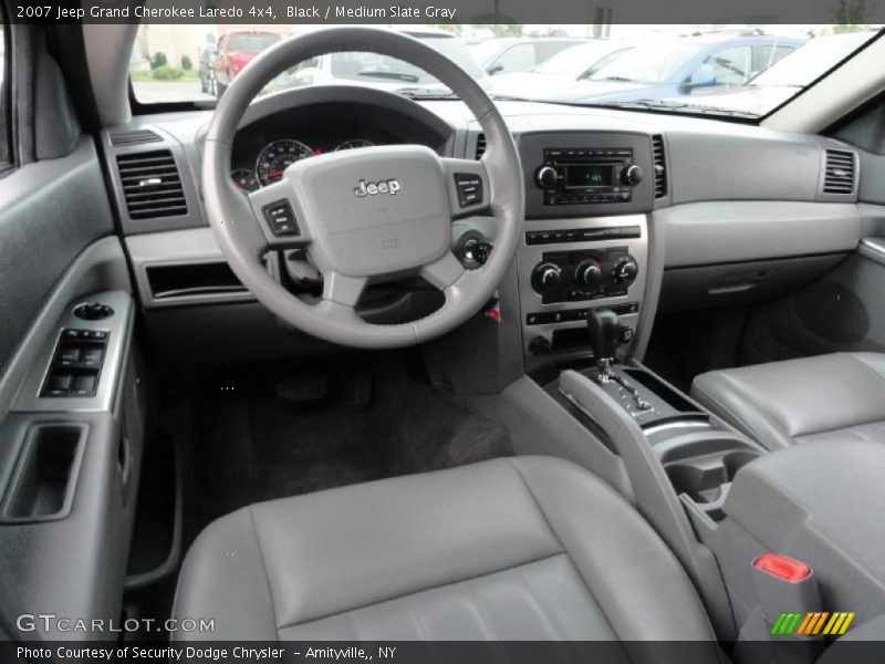 Black / Medium Slate Gray 2007 Jeep Grand Cherokee Laredo 4x4