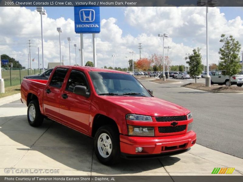 Victory Red / Medium Dark Pewter 2005 Chevrolet Colorado LS Crew Cab