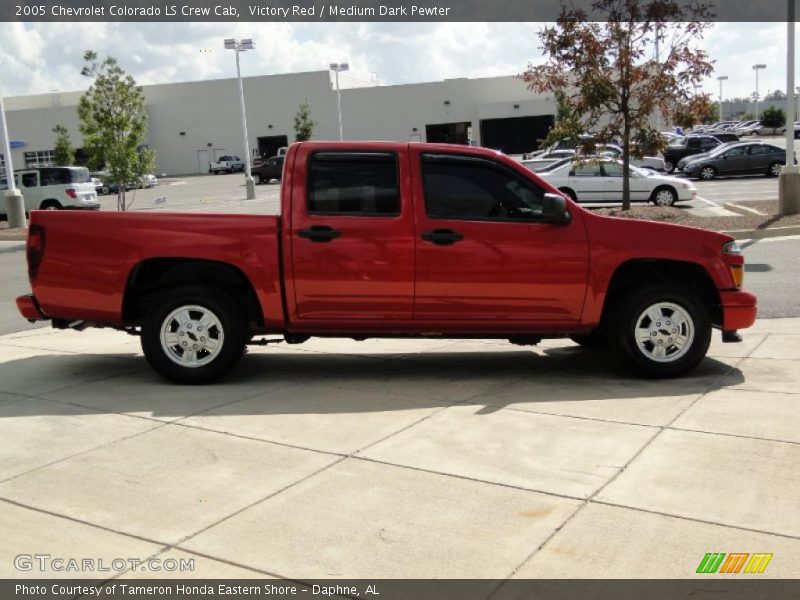Victory Red / Medium Dark Pewter 2005 Chevrolet Colorado LS Crew Cab