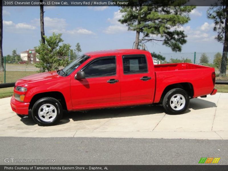 Victory Red / Medium Dark Pewter 2005 Chevrolet Colorado LS Crew Cab