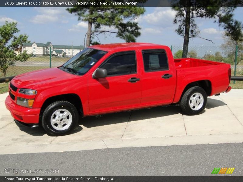 Victory Red / Medium Dark Pewter 2005 Chevrolet Colorado LS Crew Cab