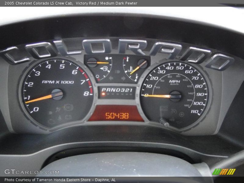 Victory Red / Medium Dark Pewter 2005 Chevrolet Colorado LS Crew Cab