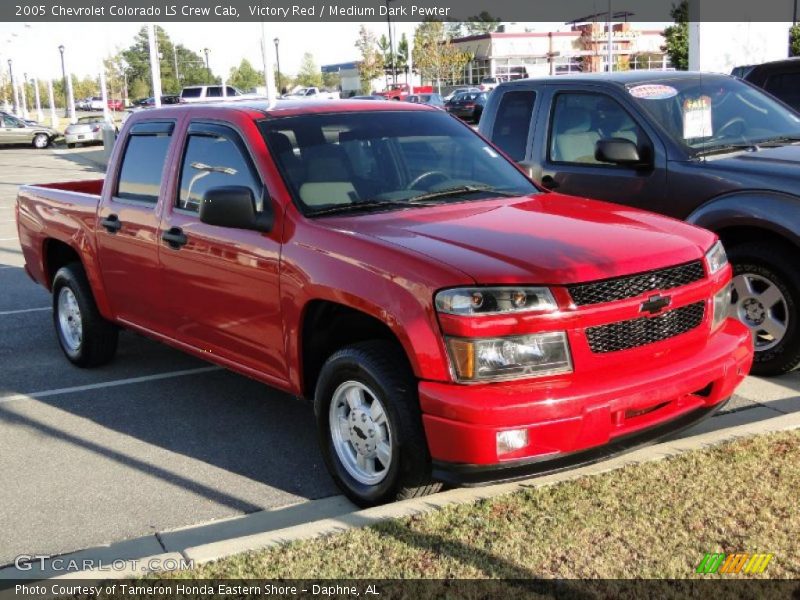 Victory Red / Medium Dark Pewter 2005 Chevrolet Colorado LS Crew Cab