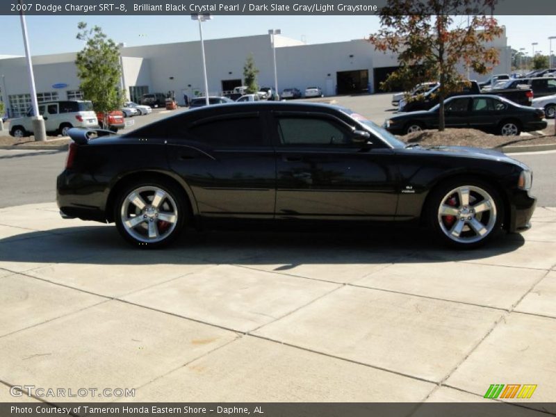 Brilliant Black Crystal Pearl / Dark Slate Gray/Light Graystone 2007 Dodge Charger SRT-8