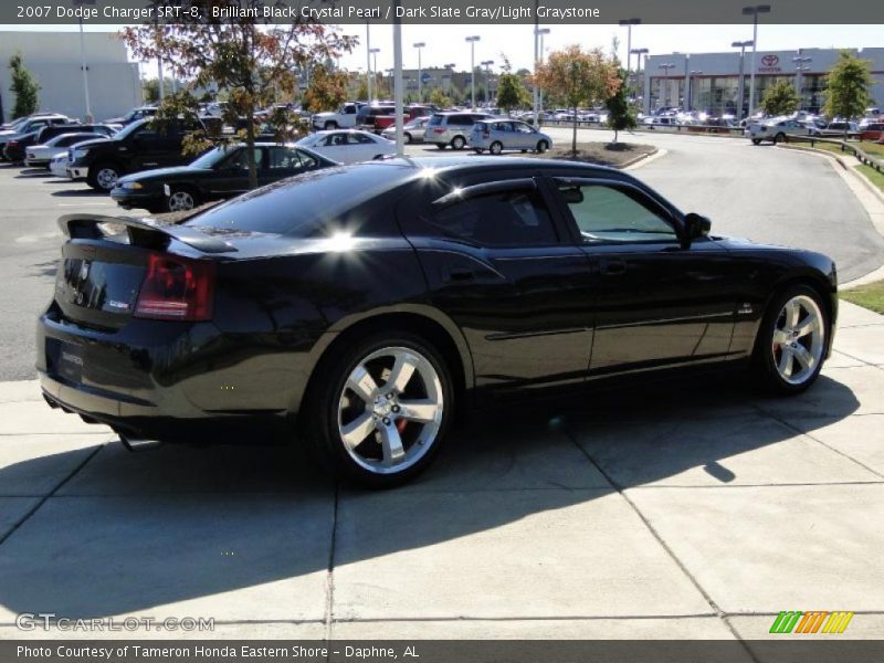 Brilliant Black Crystal Pearl / Dark Slate Gray/Light Graystone 2007 Dodge Charger SRT-8