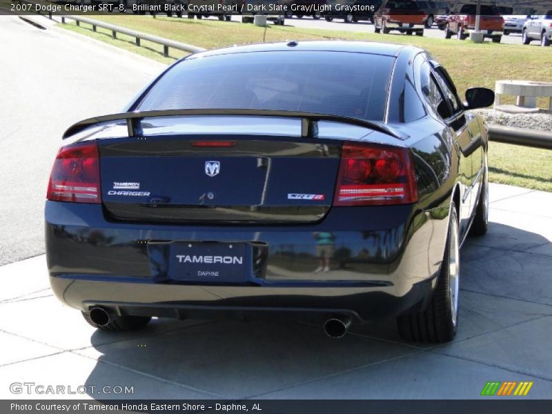 Brilliant Black Crystal Pearl / Dark Slate Gray/Light Graystone 2007 Dodge Charger SRT-8