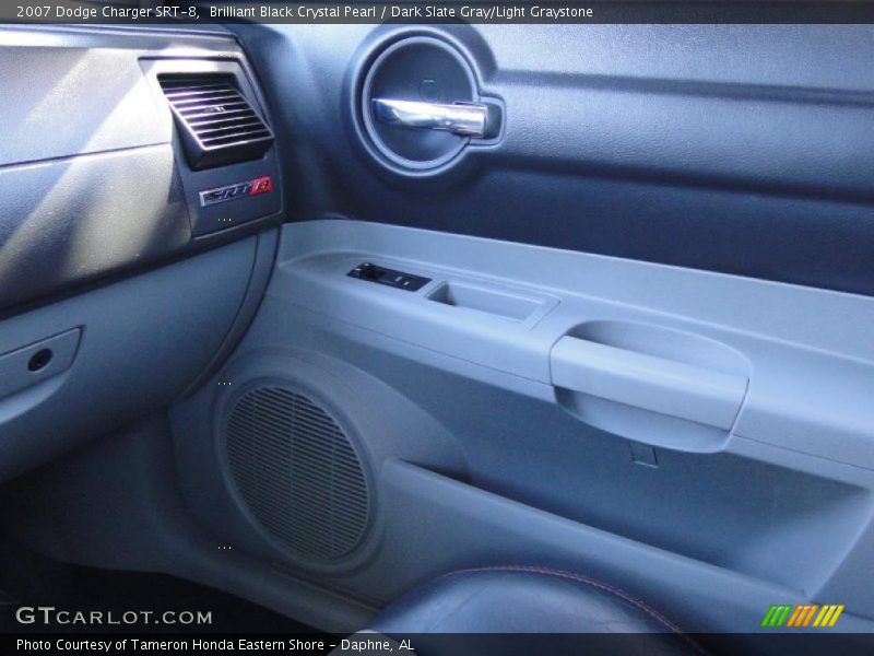 Brilliant Black Crystal Pearl / Dark Slate Gray/Light Graystone 2007 Dodge Charger SRT-8
