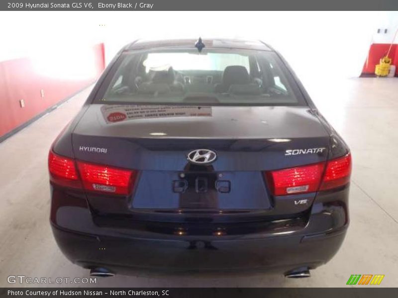 Ebony Black / Gray 2009 Hyundai Sonata GLS V6