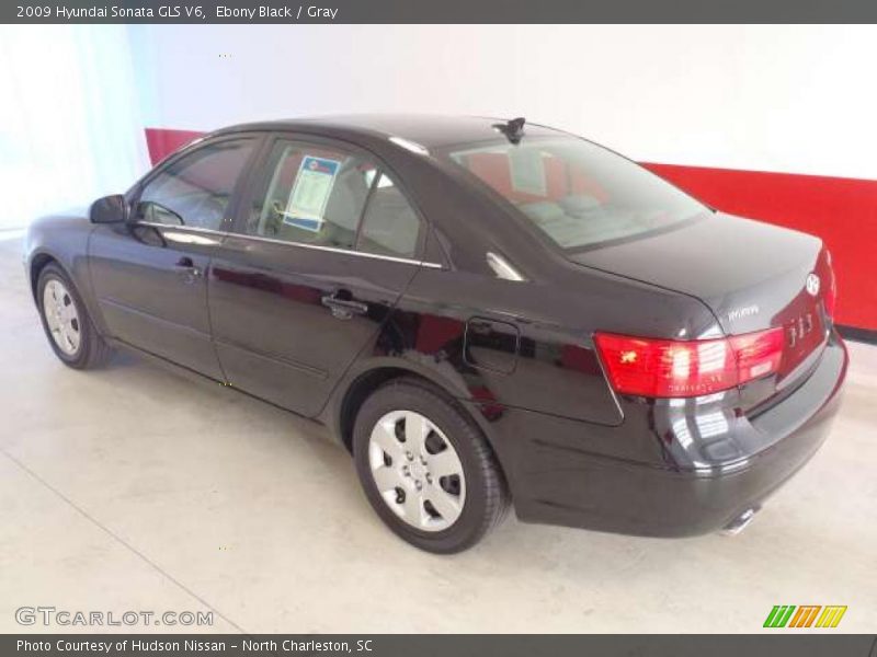 Ebony Black / Gray 2009 Hyundai Sonata GLS V6