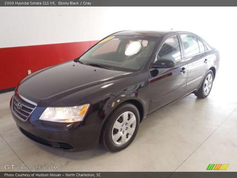 Ebony Black / Gray 2009 Hyundai Sonata GLS V6