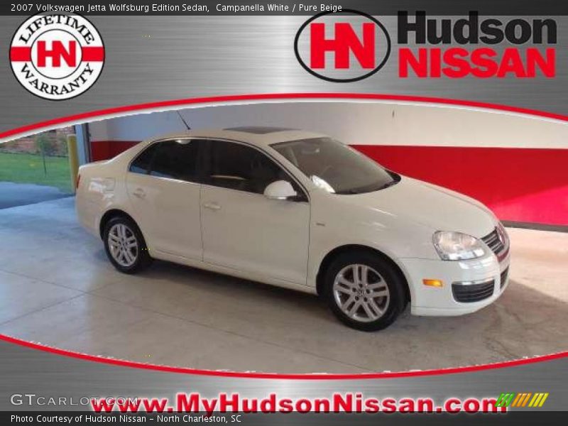 Campanella White / Pure Beige 2007 Volkswagen Jetta Wolfsburg Edition Sedan