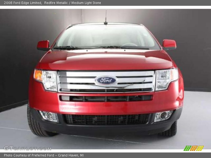 Redfire Metallic / Medium Light Stone 2008 Ford Edge Limited