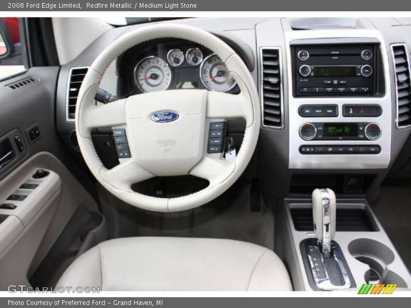 Redfire Metallic / Medium Light Stone 2008 Ford Edge Limited