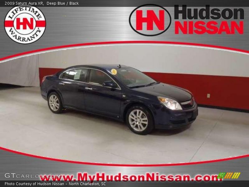 Deep Blue / Black 2009 Saturn Aura XR