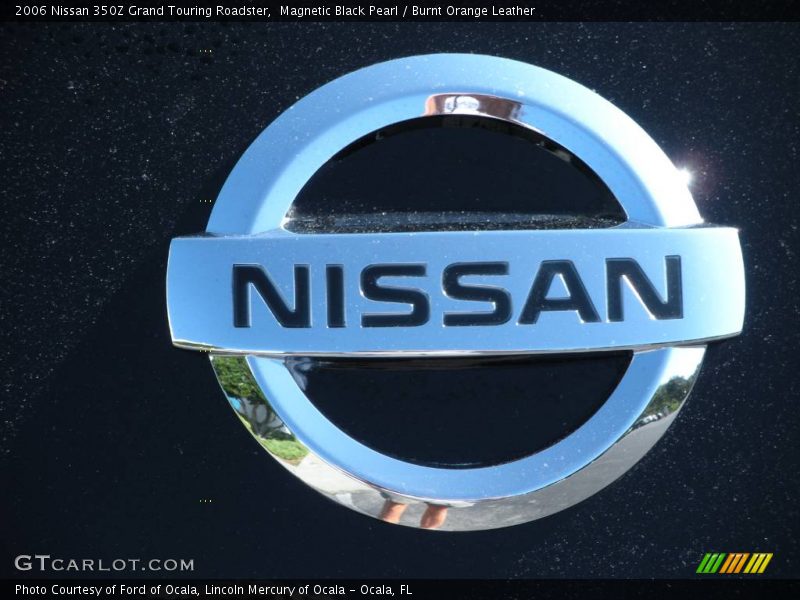 Magnetic Black Pearl / Burnt Orange Leather 2006 Nissan 350Z Grand Touring Roadster