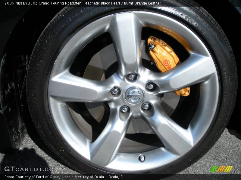 Magnetic Black Pearl / Burnt Orange Leather 2006 Nissan 350Z Grand Touring Roadster