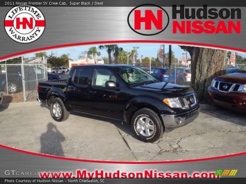 Super Black / Steel 2011 Nissan Frontier SV Crew Cab