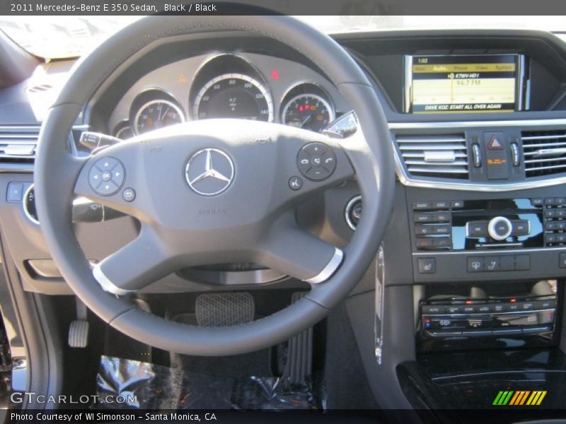 Black / Black 2011 Mercedes-Benz E 350 Sedan